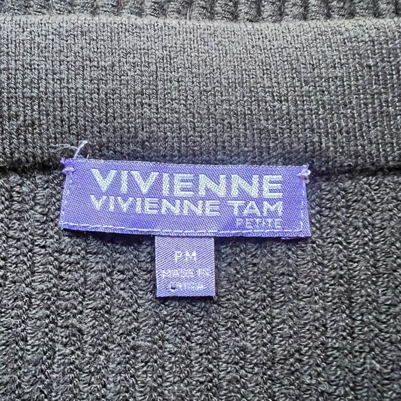 VIVIENNE TAM Size PM Black Ribbed Sweater Pencil Skirt - Picture 2 of 11